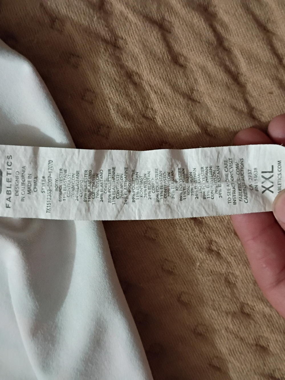 Fabletics White Performance Active Tank - Picture 3 of 4